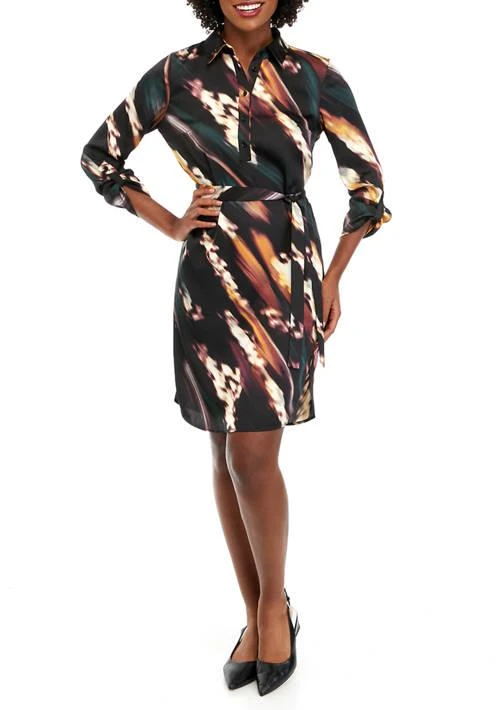 THE LIMITED Limited Petite Watercolor Print Shirtdress 1