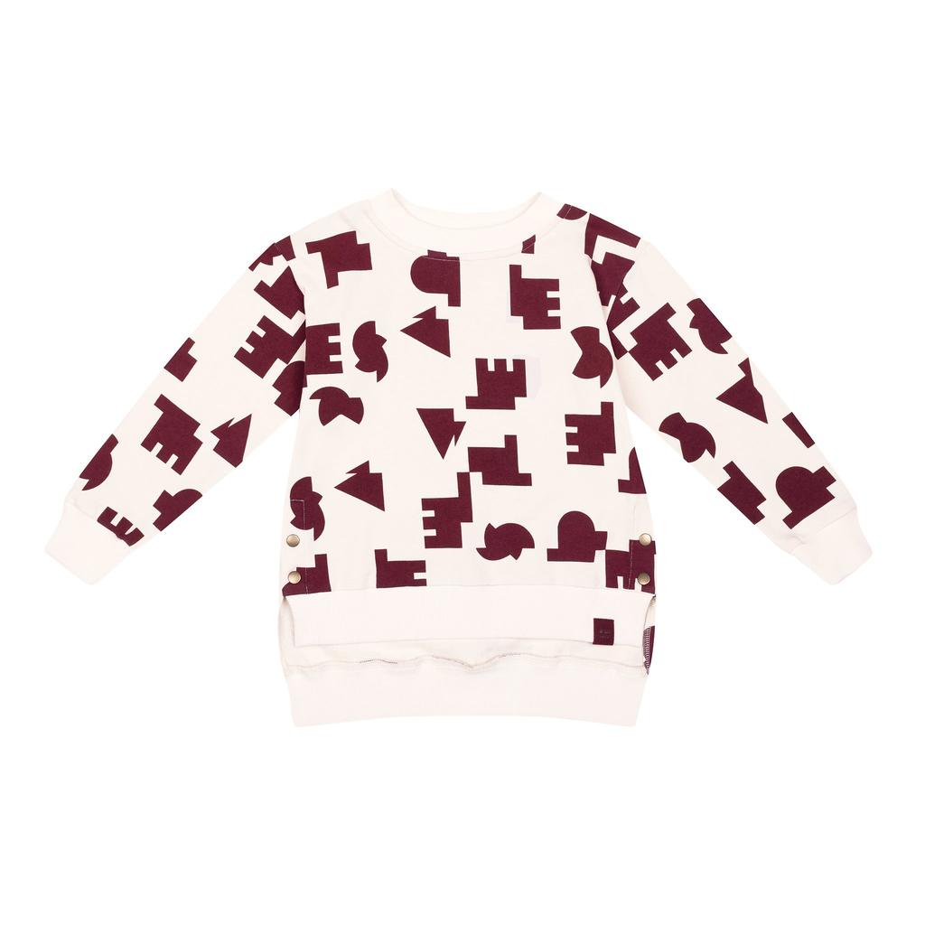 Omamimini Kids Terry Hi-Low Sweatshirt