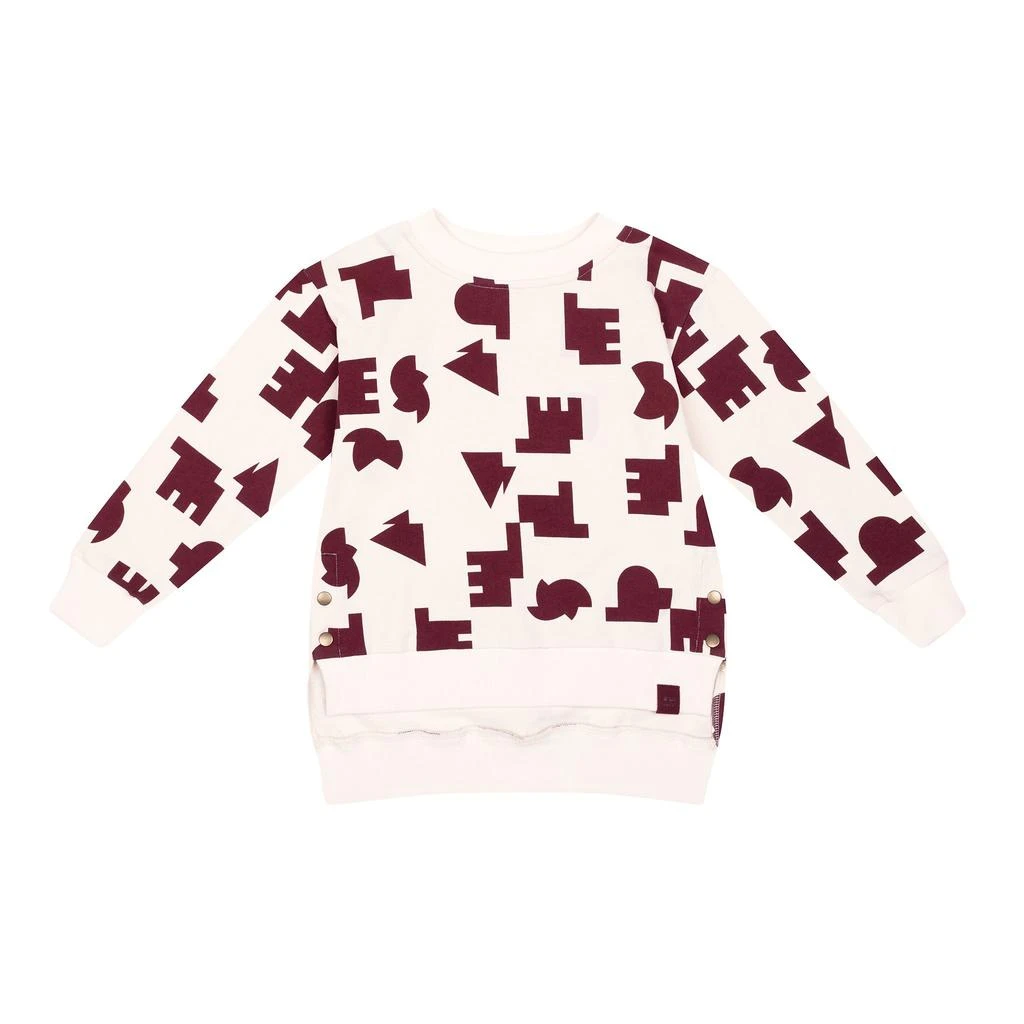 Omamimini Kids Terry Hi-Low Sweatshirt 1