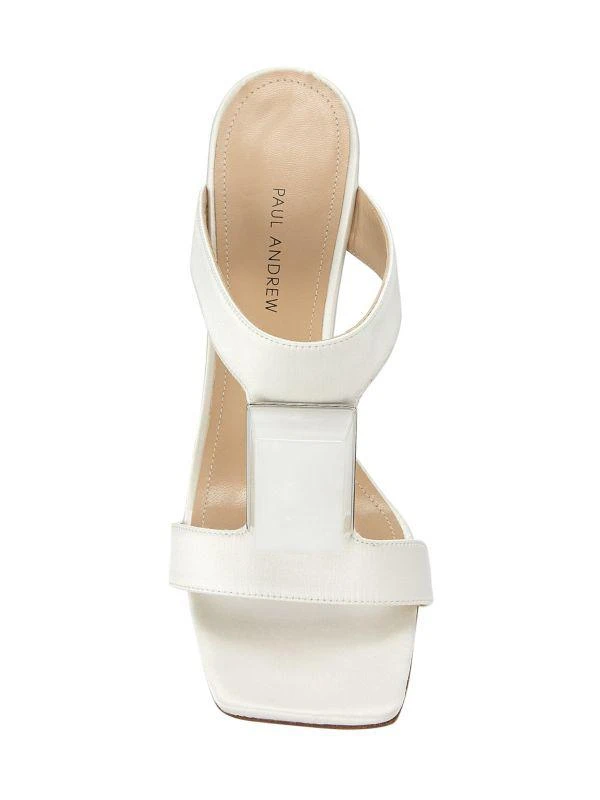 Paul Andrew 95MM Cube Satin Sandals 5