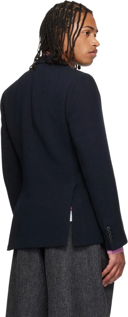Dries Van Noten Navy Wool Blazer 3