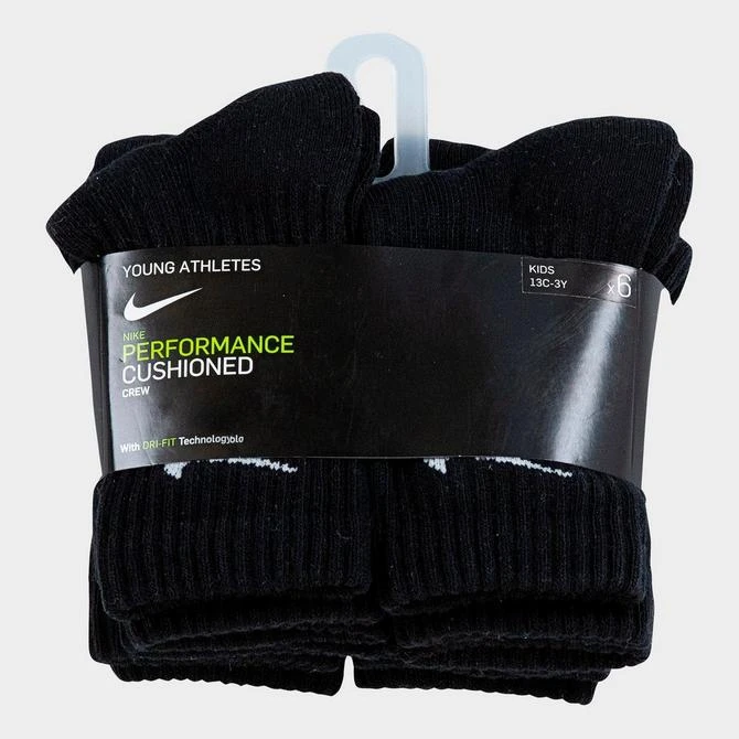 NIKE Little Kids' Nike Dri-Fit Crew Socks (6-Pack) 5