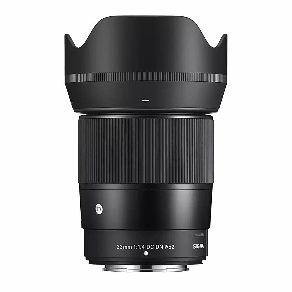 Sigma Beauty 23mm f/1.4 DC DN Contemporary Lens for Fujifilm X, Black, Bundle with 52mm Filter Kit, Neoprene Lens Pouch, Lens Pen Lens Cleaner, Cleaning Kit, 3