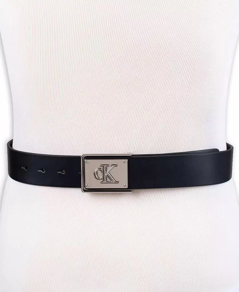 Calvin Klein Men
s CK Plate Plaque Belt 5