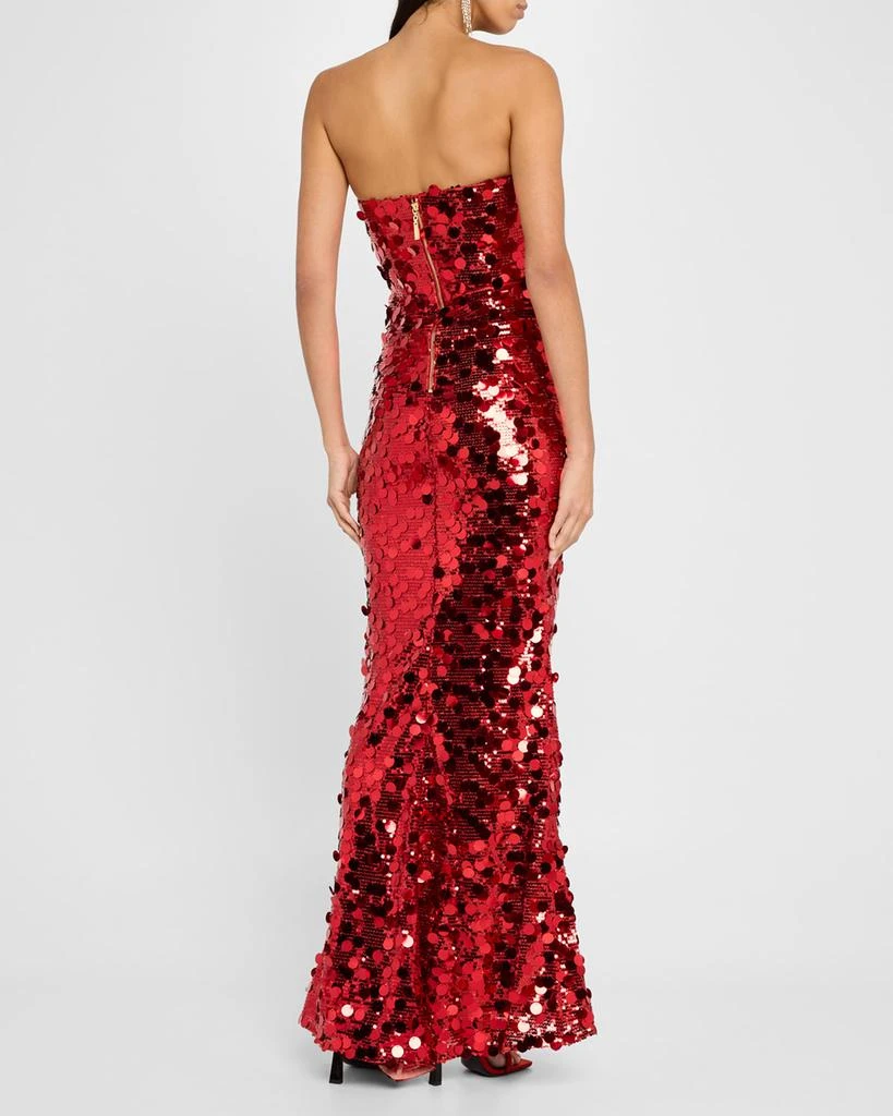 BRONX AND BANCO Farah Strapless Sequin Column Gown 3