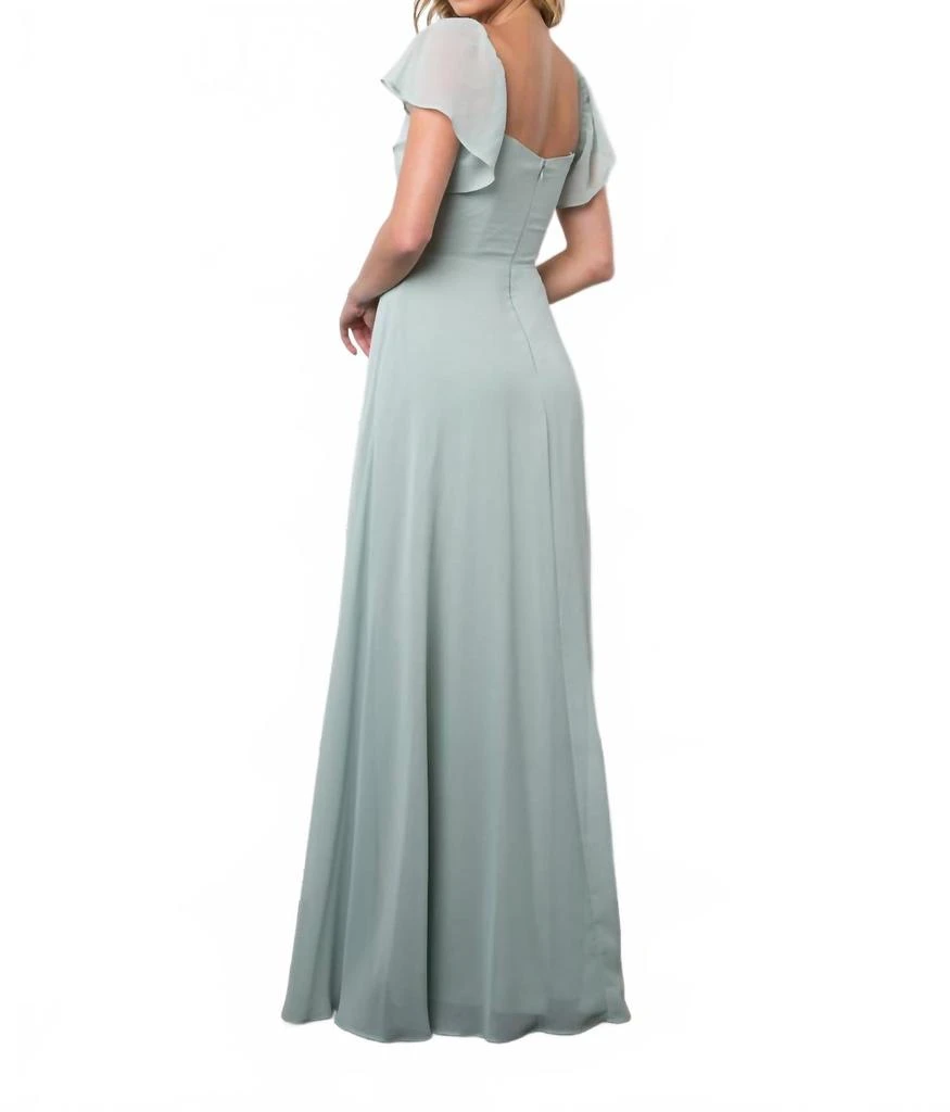 Shop Moscow Convertible Half Sleeve Chiffon Evening Slit Dress In Sage on  Sale at BeyondStyle  Get 71% Off Moscow Convertible Half Sleeve Chiffon  Evening Slit Dress In Sage with Limited-Time Flash