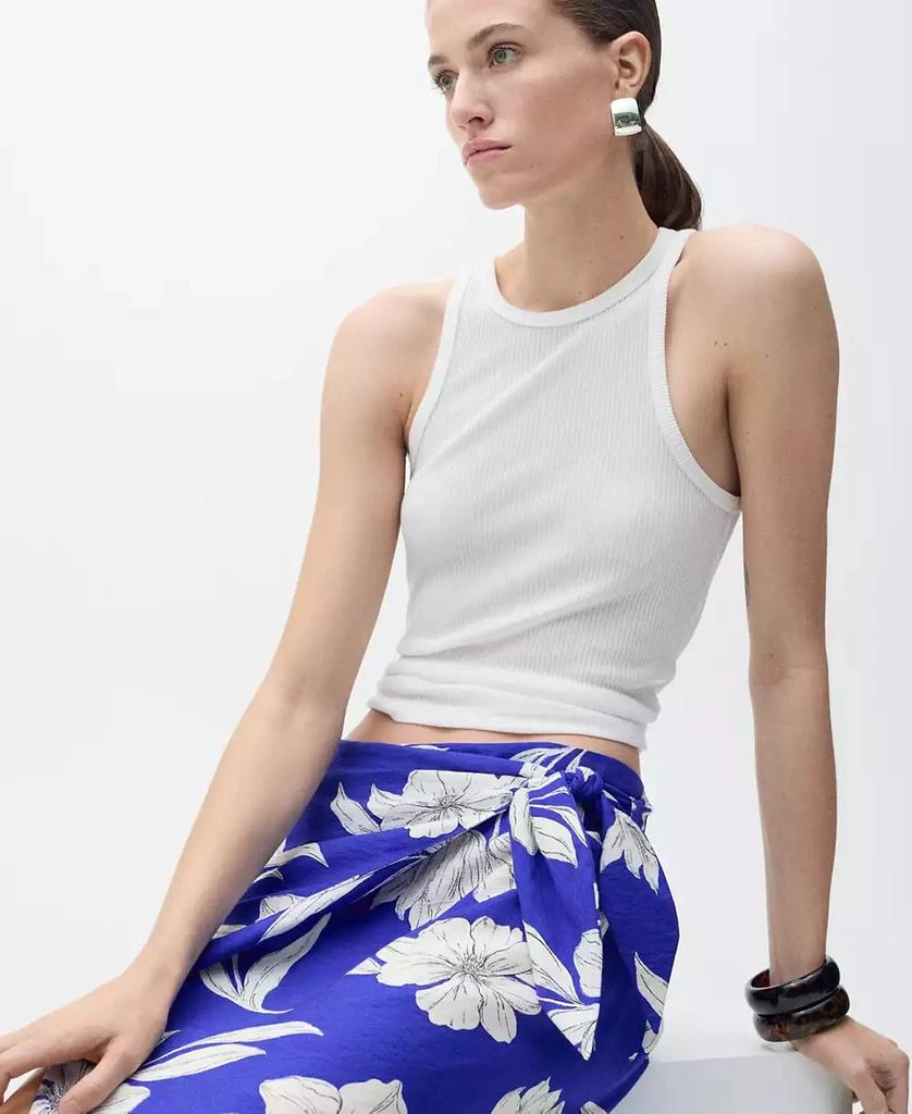 Mango Women's Floral Sarong Skirt 2