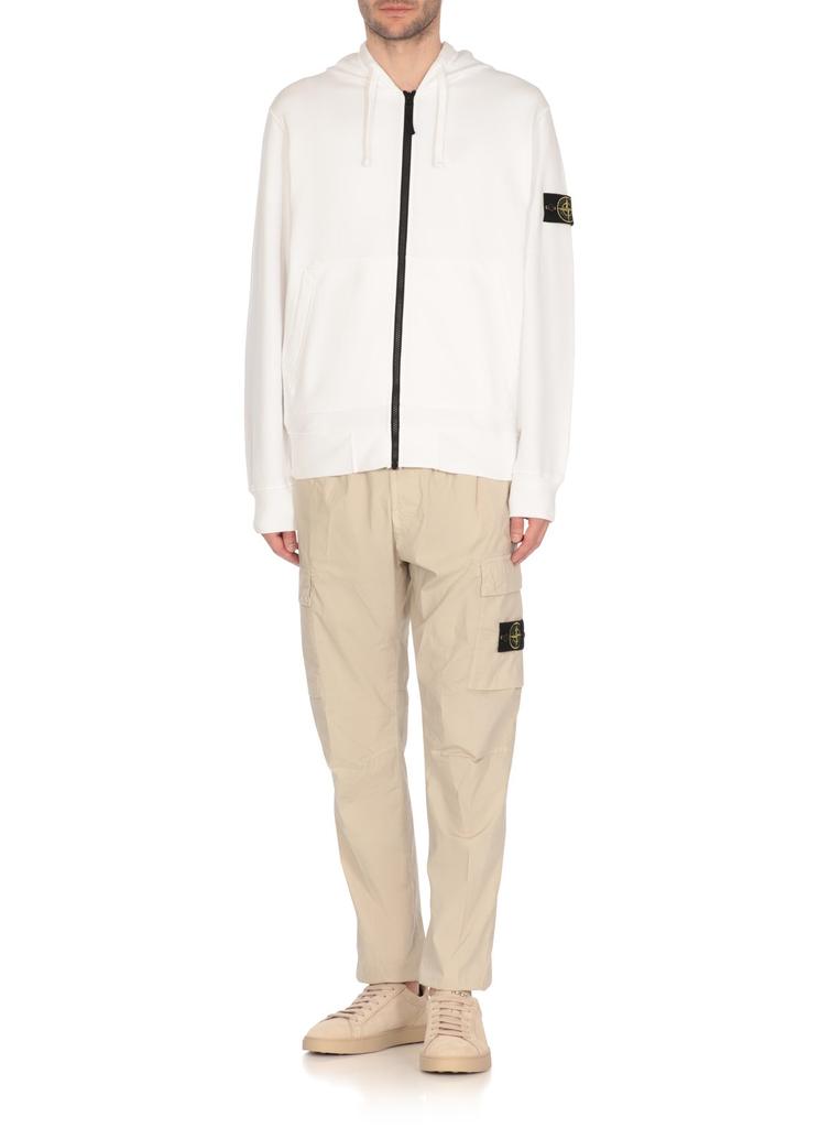 Stone Island Stone Island Compass Patch Zip-Up Hoodie