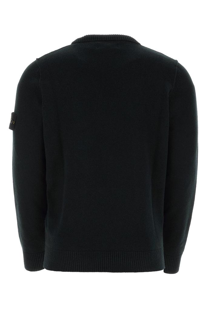 Stone Island Midnight blue wool blend sweater