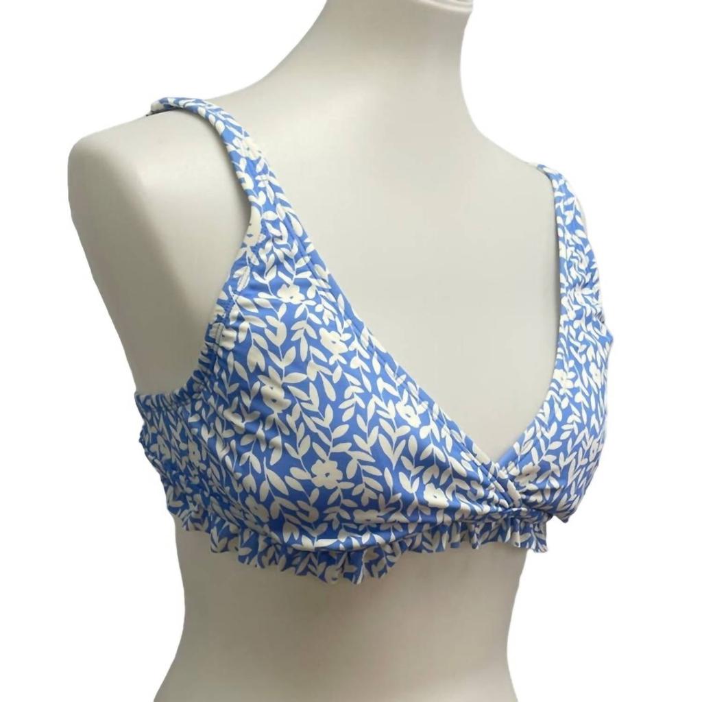 Draper James Draper James - Women's Ruffled Floral Bikini Swim Top