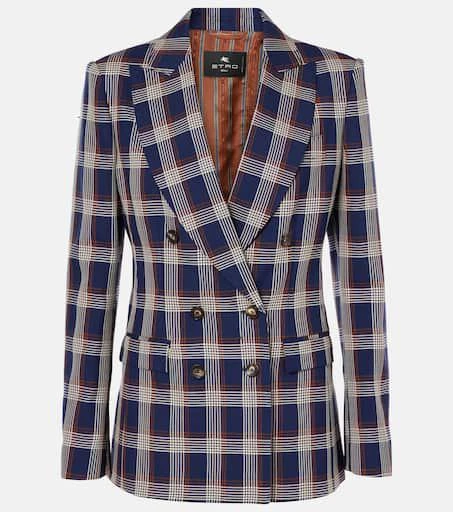ETRO Checked wool blazer 1