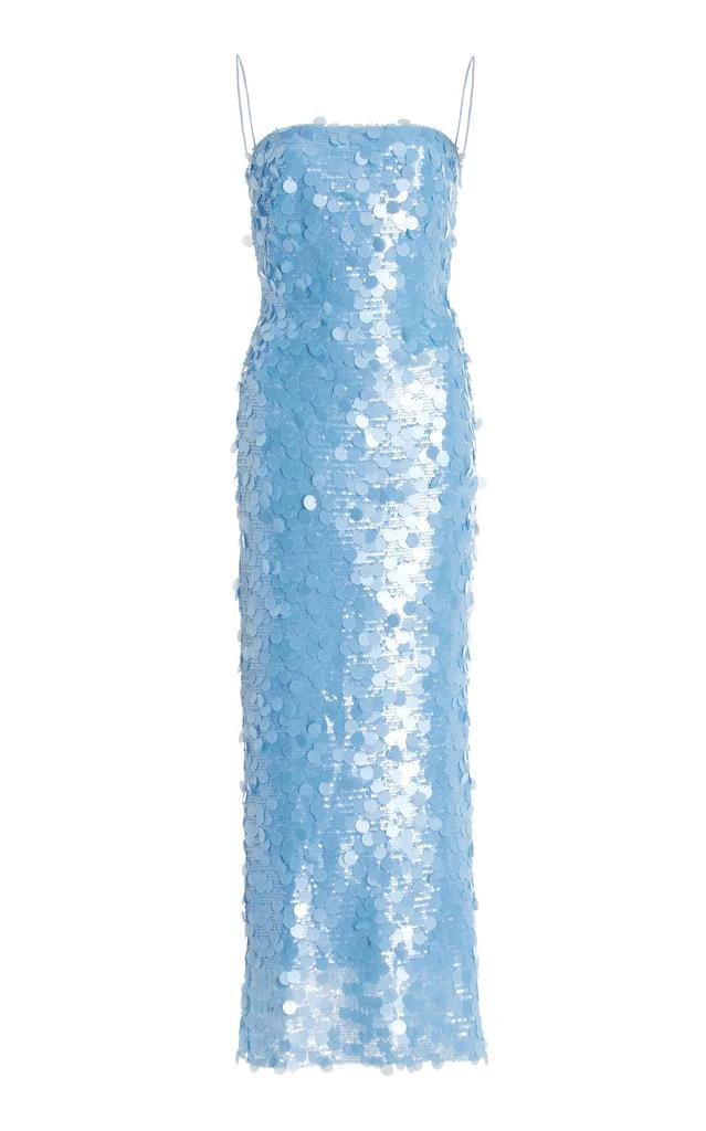 The New Arrivals Ilkyaz Ozel - Exclusive Phoenix Sequined Crepe Midi Dress  - Blue - FR 34 - Moda Operandi  On Sale Now with Up to 60% Off | Discover  Exclusive