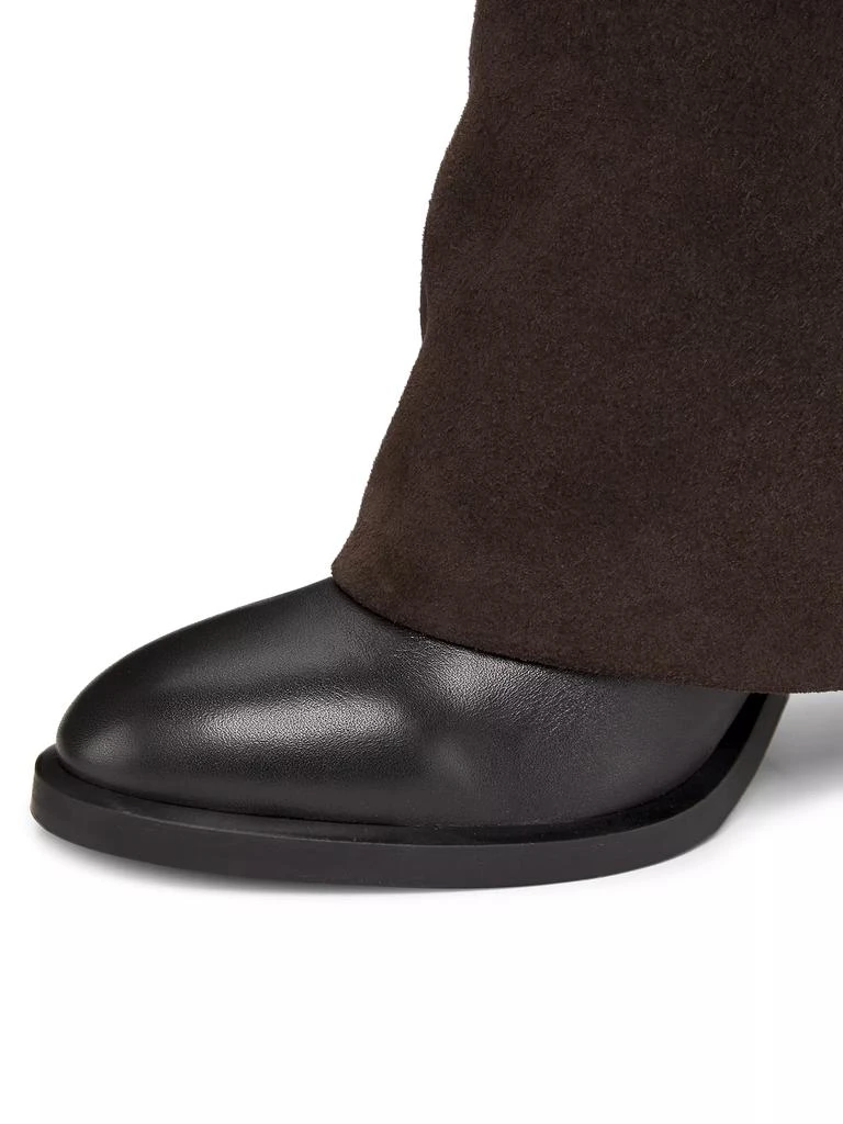See by Chloé Melia Suede & Leather Foldover Boots 6