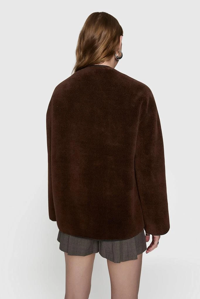 Rebecca Minkoff Shearling Toggle Jacket 4