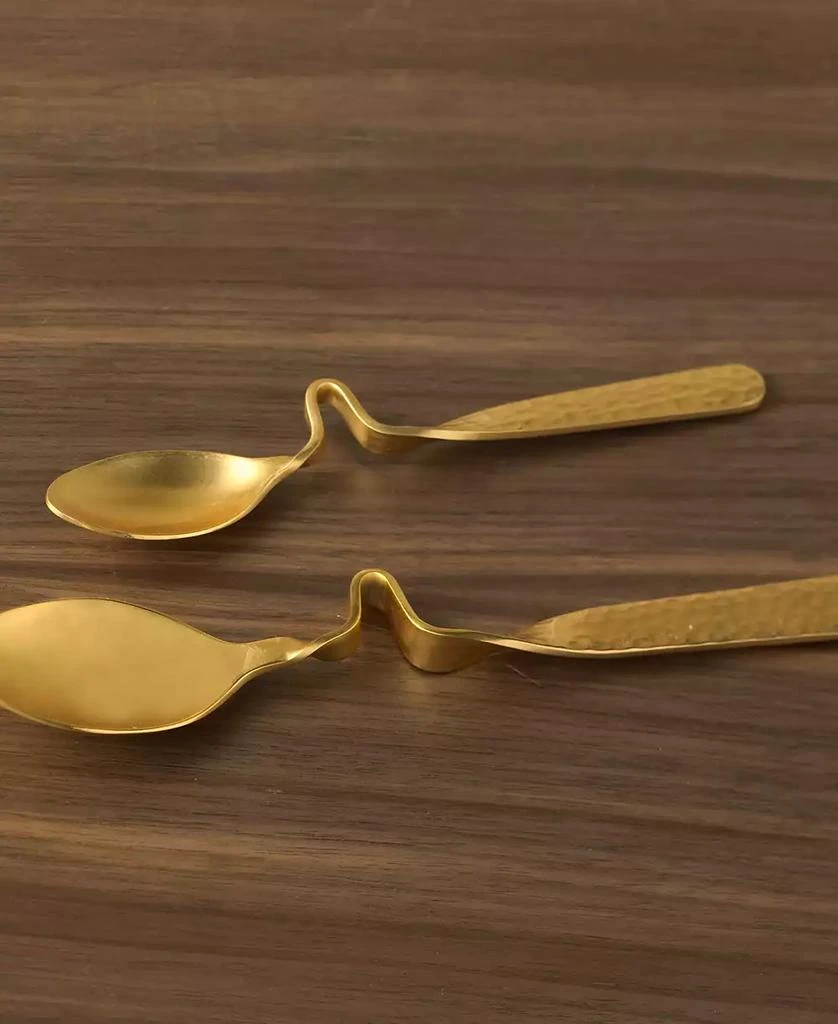 Villeroy & Boch Flatware, New Wave Caffe Gold Espresso Spoon 5
