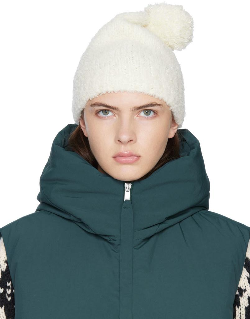 帽子 JIL SANDER knit beanie Jil Sander: Off-White Rib-Knit Beanie | SSENSE