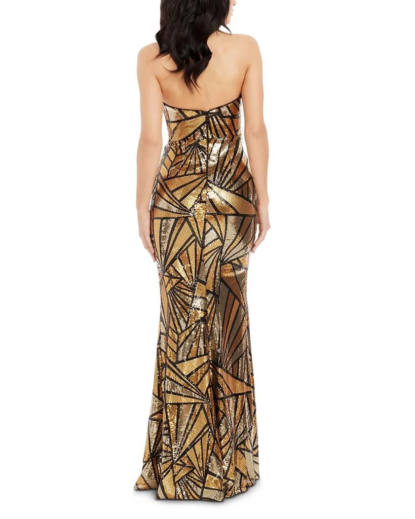 Dress The Population Janelle Geometric Sequin Mermaid Gown 2