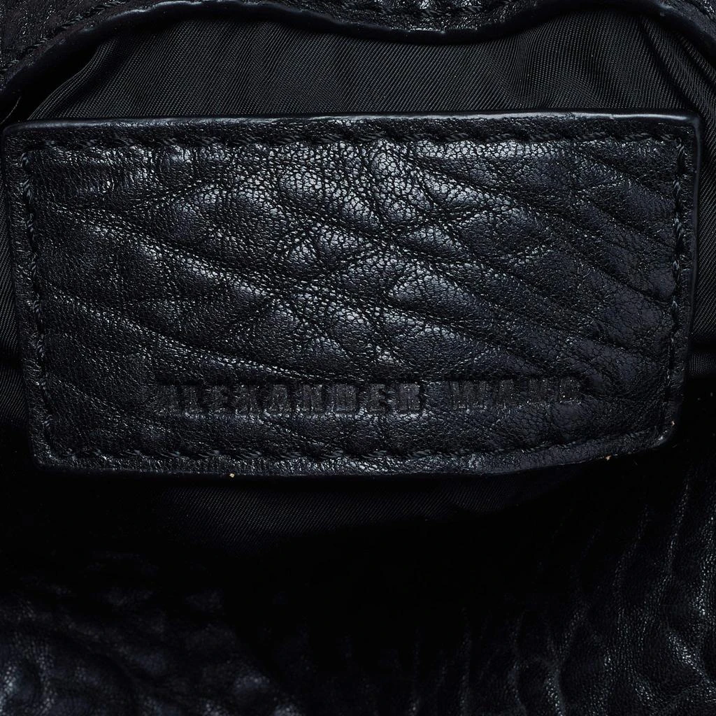Alexander Wang Alexander Wang Black Pebbled Leather Rocco Duffle Bag 8