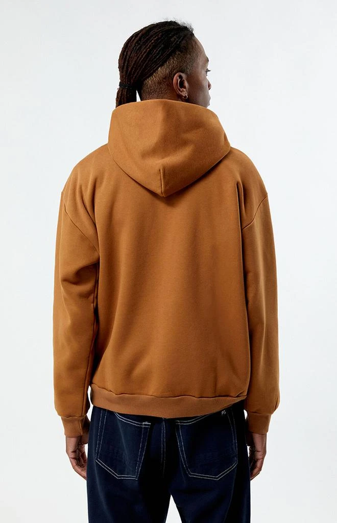 PacSun Brown Solid Hoodie 3