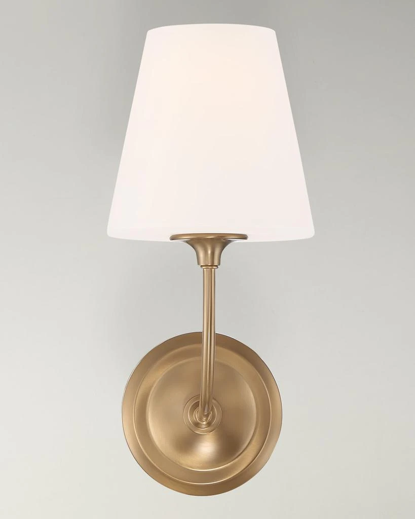 Crystorama Sylvan 1-Light Vibrant Gold Wall Mount 1