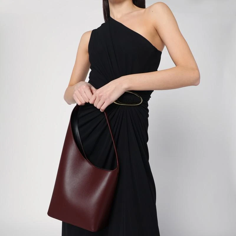AESTHER EKME Bordeaux leather demi lune bag 2