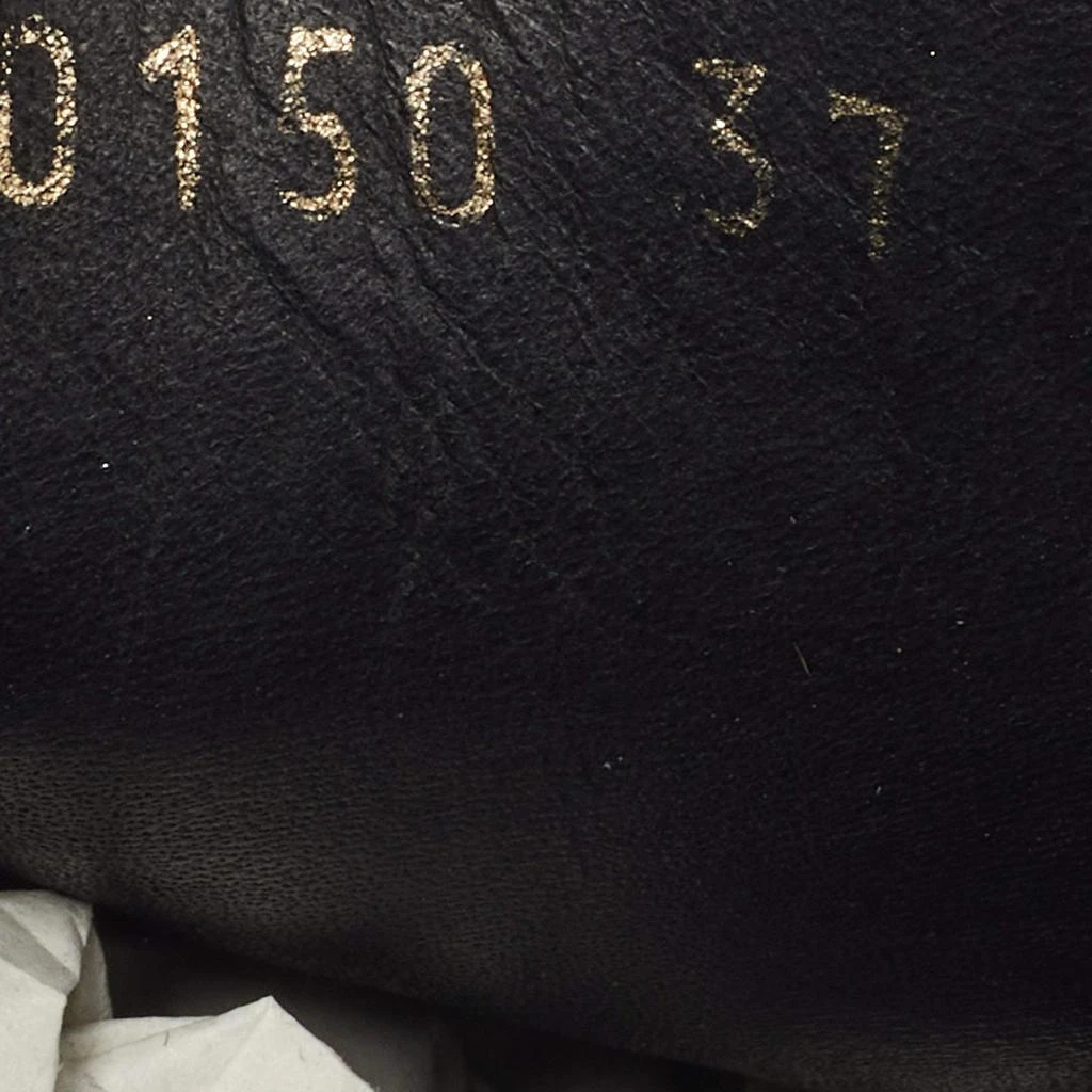 Louis Vuitton Louis Vuitton Black/White Monogram Embossed Leather Low Top Sneakers Size 37 7