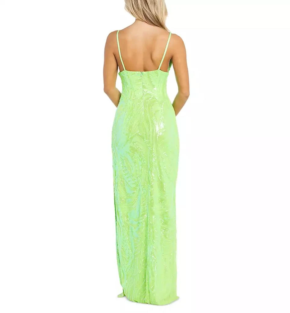 Morgan & Company Juniors’ V-Neck Embellished Sleeveless Gown 2
