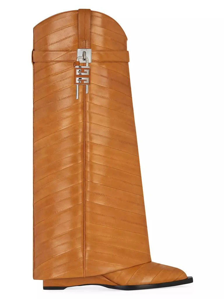 Givenchy Shark Lock Cowboy Boots In Eel 1