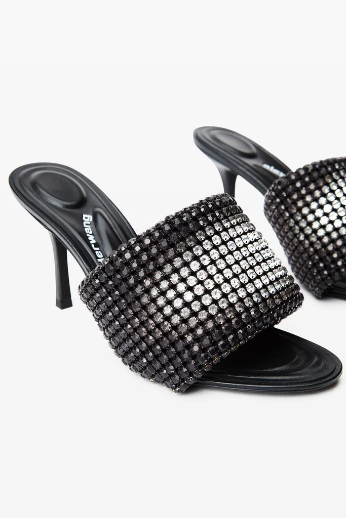 Alexander Wang Heiress 85mm Mule Sandal in Crystal Mesh 2
