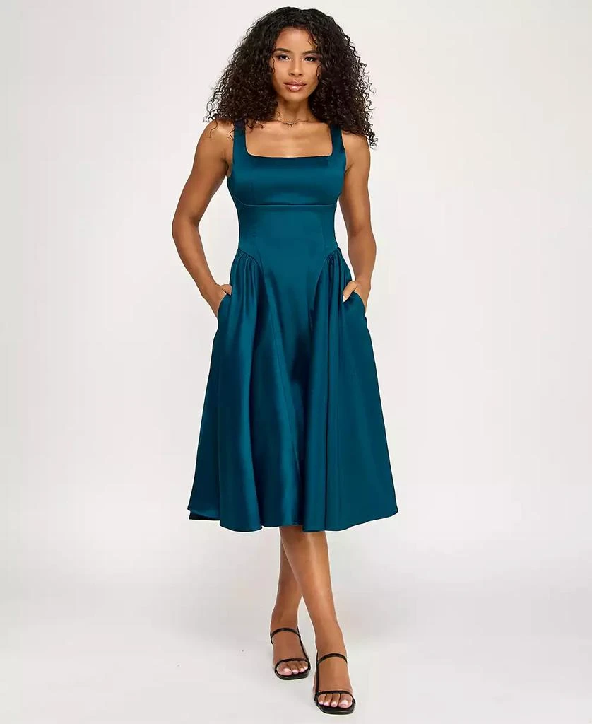 Midi Dress Macys Turquoise Dress Aqua Blue Dress Macy's