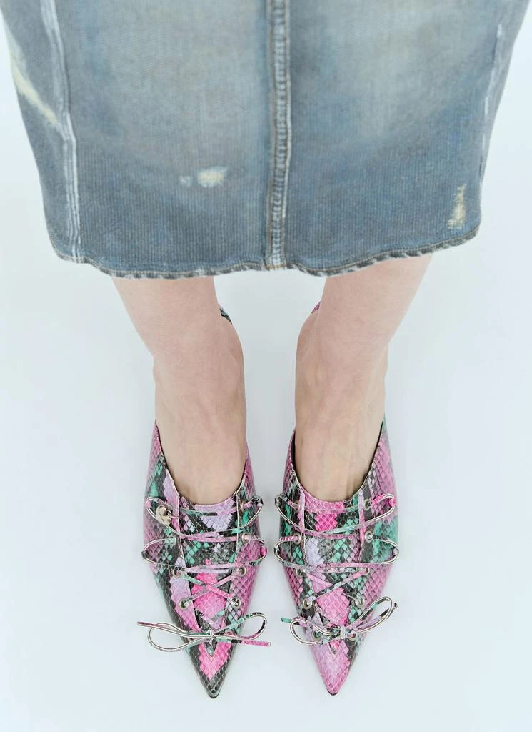 Acne Studios Lace-Up Heeled Mules 3