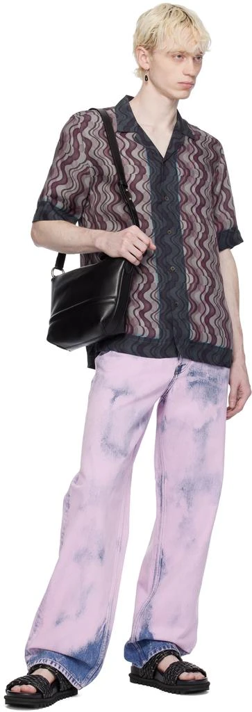 Dries Van Noten Pink Garment-Dyed Jeans 4
