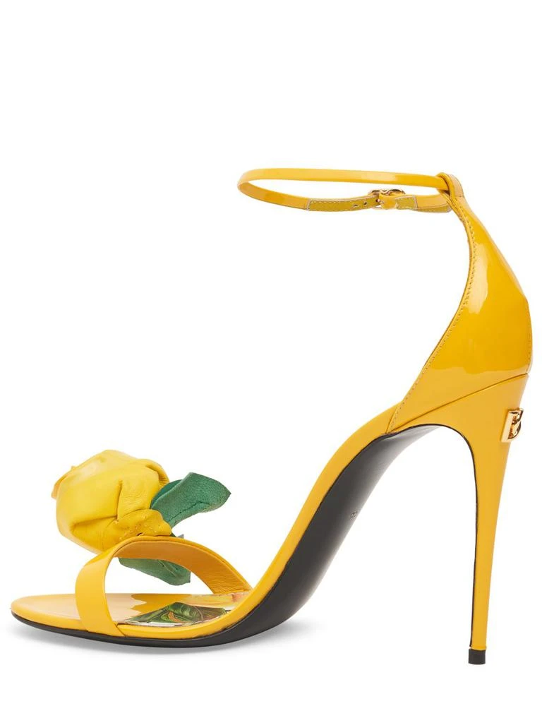Dolce & Gabbana 105mm Keira Patent Leather Sandals 3