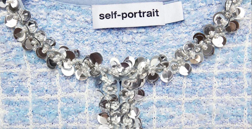 Self Portrait Self-Portrait - Check Knit Cardigan 3