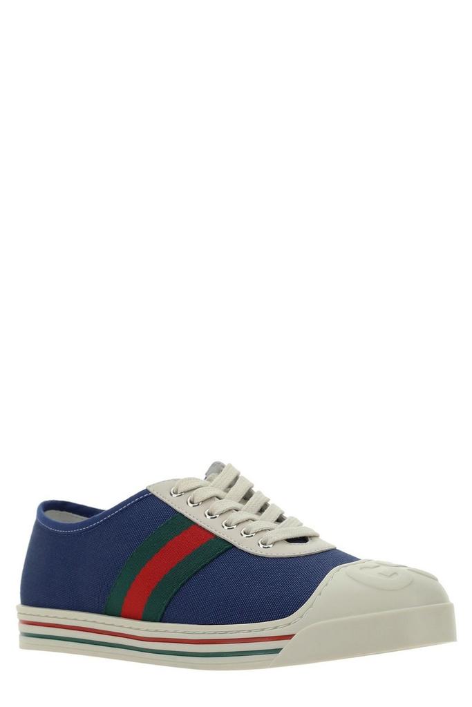 Gucci children 10y 美品 Children's leather sneaker with Web in white leather | GUCCI® US