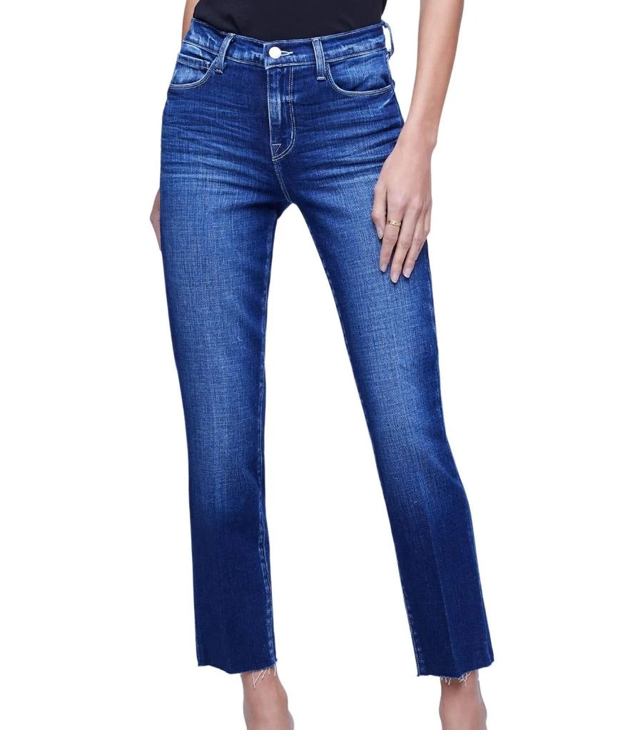 L'Agence Sada Hi-Rise Crop Slim Jean In Frisco 1