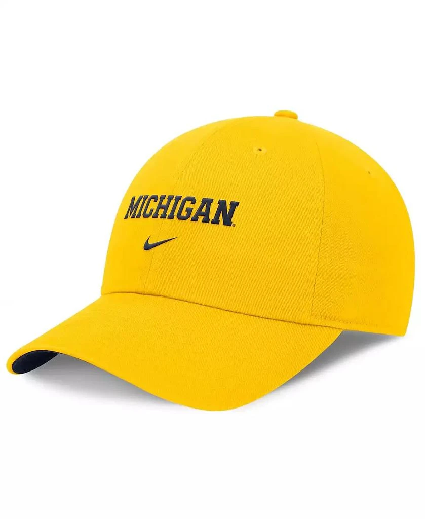 NIKE Men's Maize Michigan Wolverines Club Adjustable Hat 1