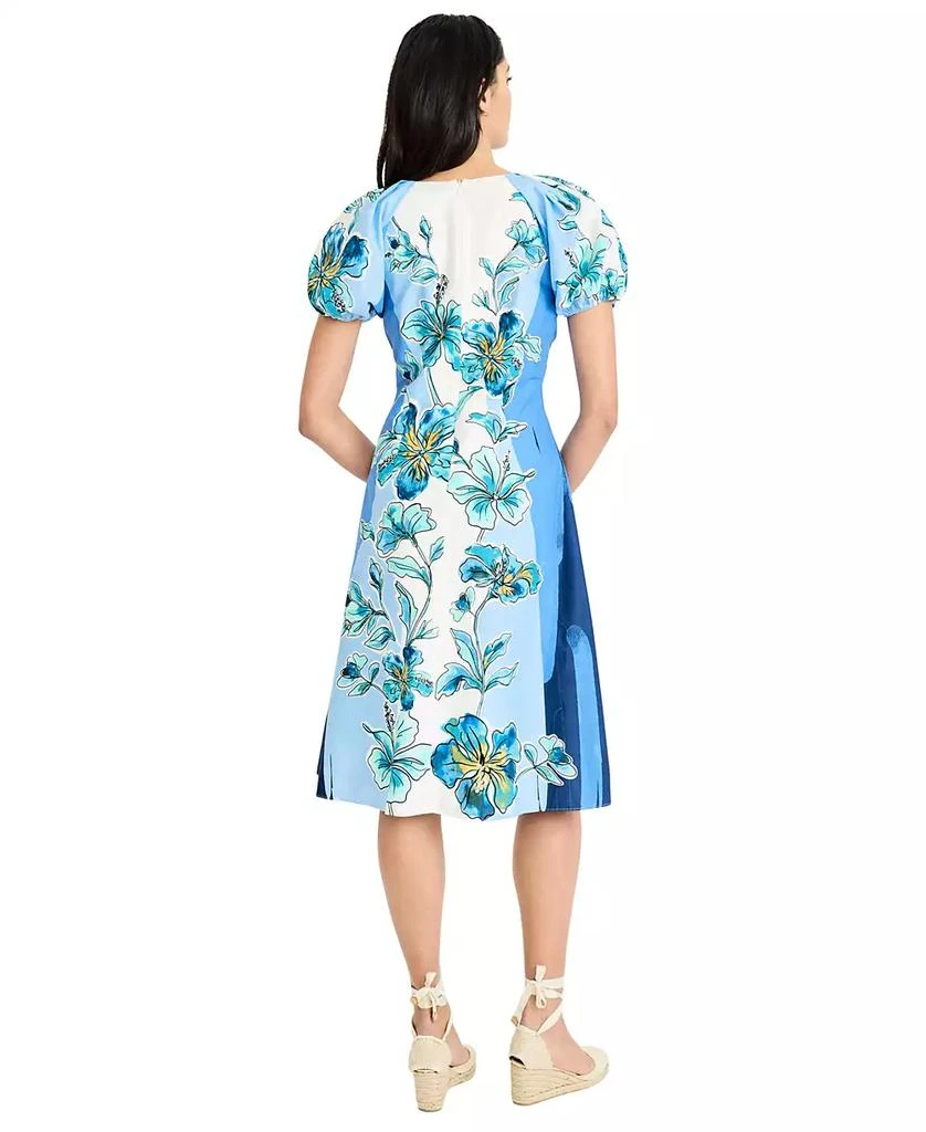 Maggy London Women's Puff-Sleeve V-Neck Midi Dress - Dresses & Skirts - Free Shipping - BeyondStyle Maggy London Women's Puff-Sleeve V-Neck Midi Dress - Dresses & Skirts - Free Shipping - BeyondStyle