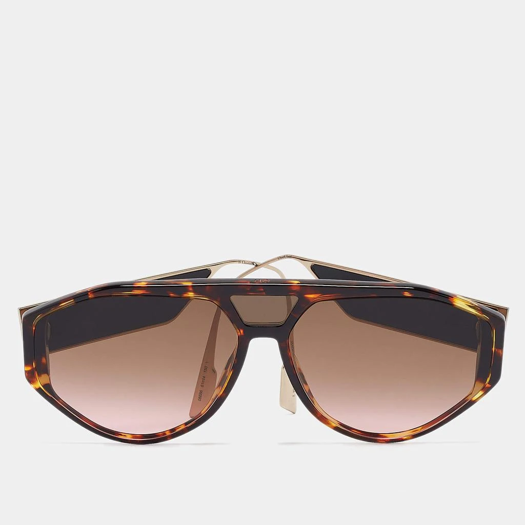 Dior Dior Tortoise Gradient 8686 DiorClan1 Aviator Sunglasses 1