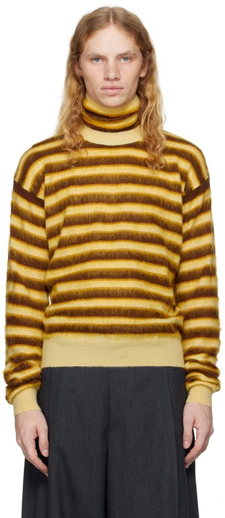 Marni Brown & Yellow Striped Sweater 1