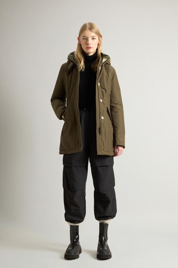 Woolrich Arctic Parka in Ramar Cloth - Women - Green