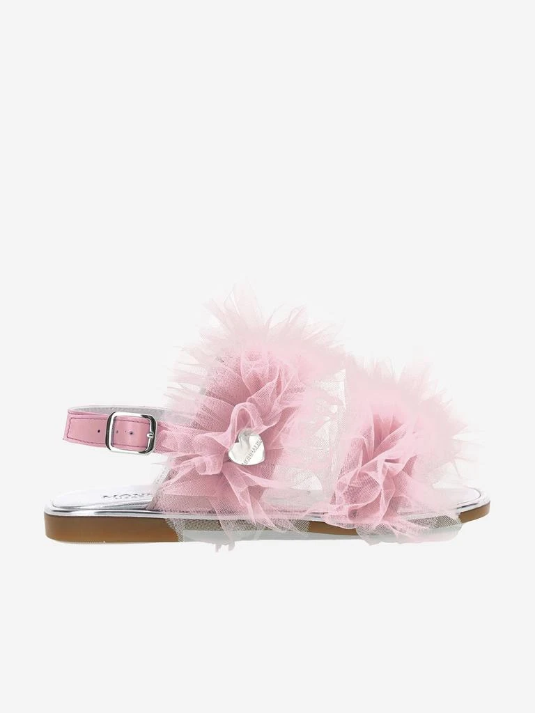 MONNALISA Monnalisa Girls Ruched Tulle Sandals in Pink