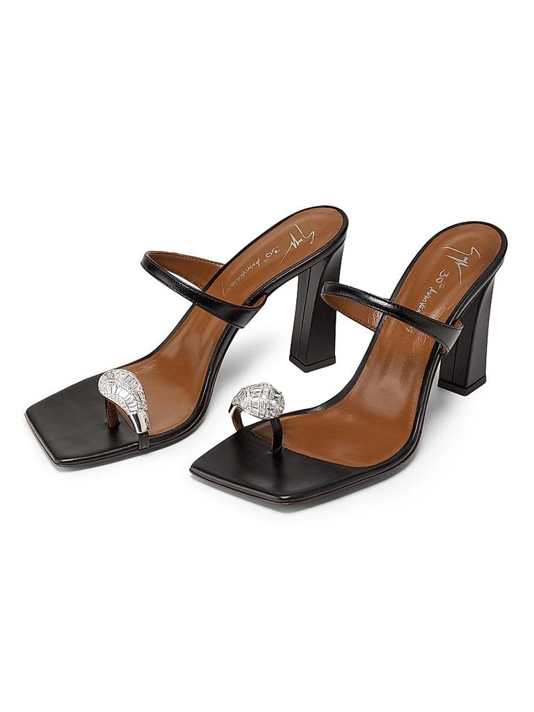 Giuseppe Zanotti 30th Anniversary 90MM Leather Toe Ring Sandals 2