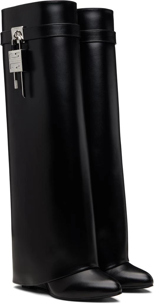 Givenchy Black Shark Lock Tall Boots 4