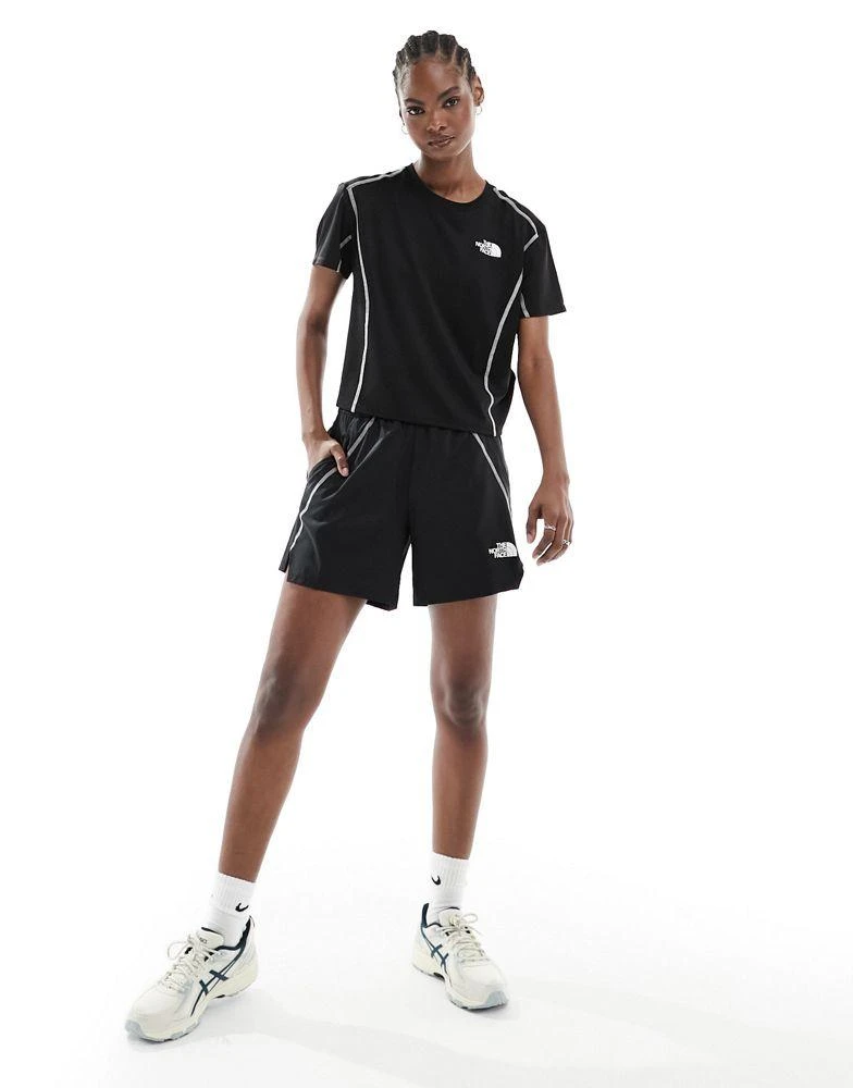 The North Face The North Face Training Hakuun contour seam woven shorts in black 3