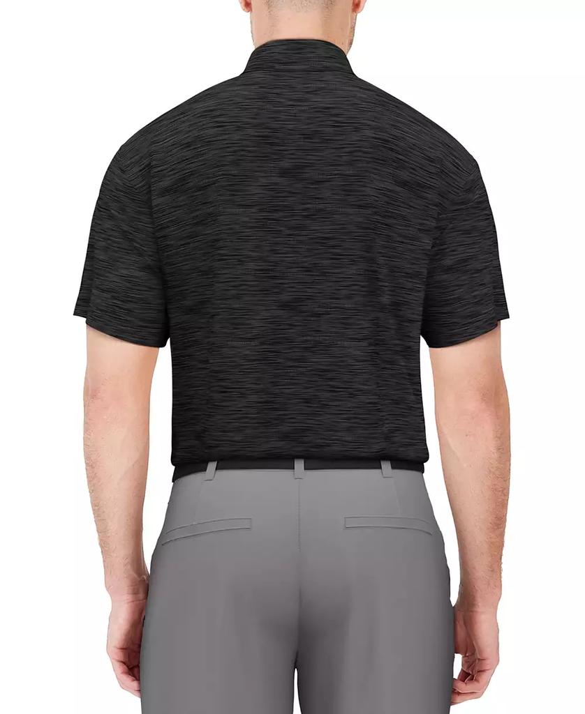 PGA TOUR Men's Short Sleeve Airflux Jaspe Golf Polo Shirt