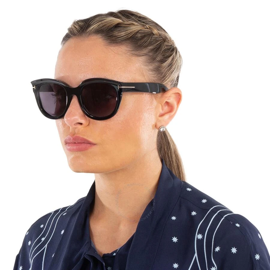 Tom Ford Tamara Smoke Oval Ladies Sunglasses FT1114 01A 54 2