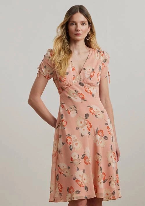 Ralph Lauren Ralph Lauren Floral Georgette Short Sleeve Dress 4