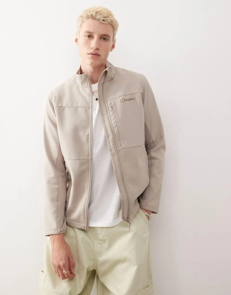 Berghaus Berghaus Jackets ghlas 3.0 softshell jacket in taupe 2