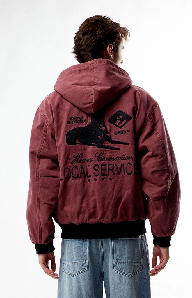 Obey Local Service Zip Up Hoodie 4